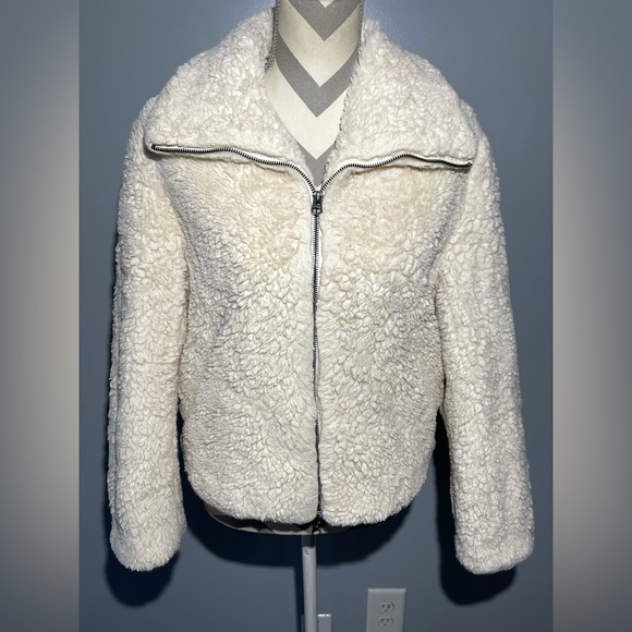 French Connection Cream Teddy Jacket - Picture 1 of 13